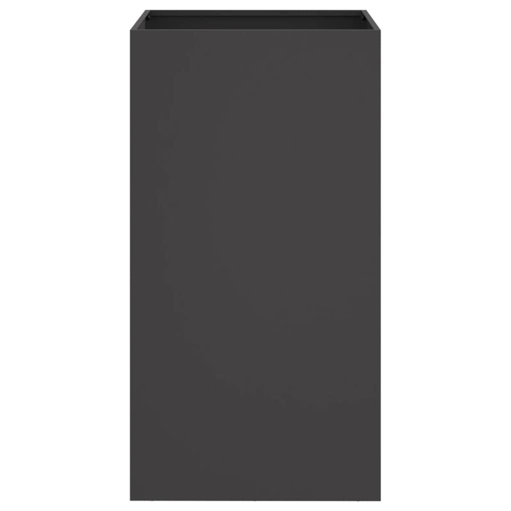 Fioriera Nera 42x38x75 cm in Acciaio