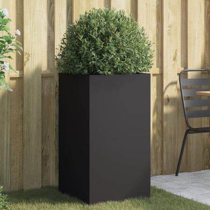 Fioriera Nera 42x38x75 cm in Acciaio