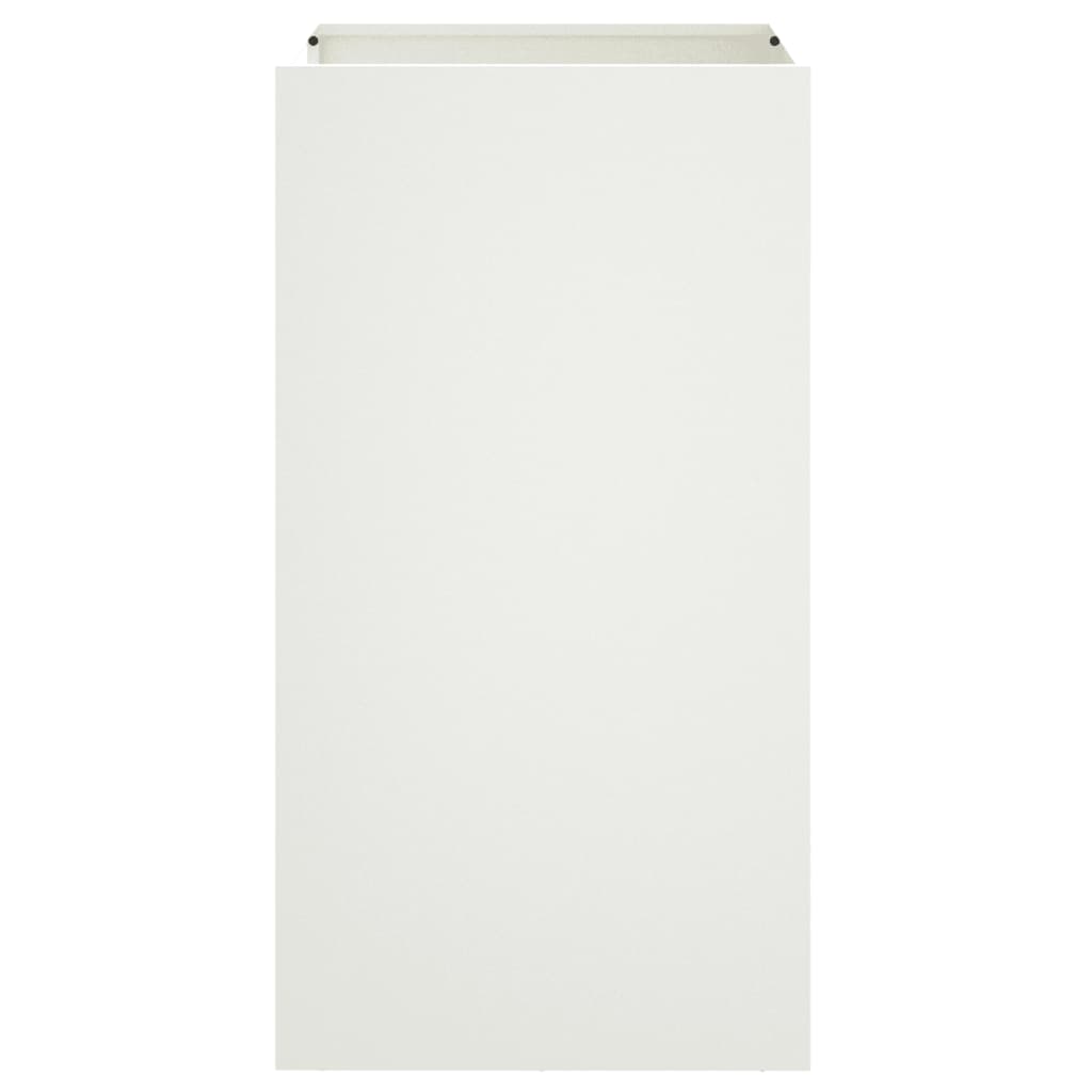 Fioriera Bianca 42x38x75 cm in Acciaio