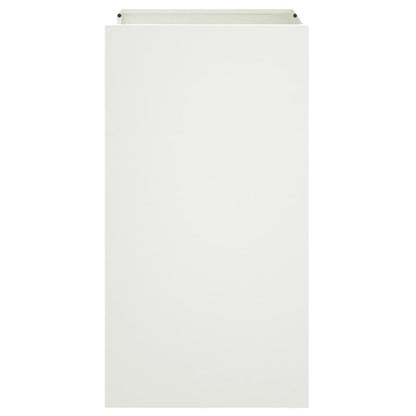 Fioriera Bianca 42x38x75 cm in Acciaio