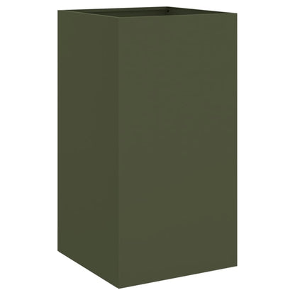Fioriera Verde Oliva 42x38x75 cm in Acciaio