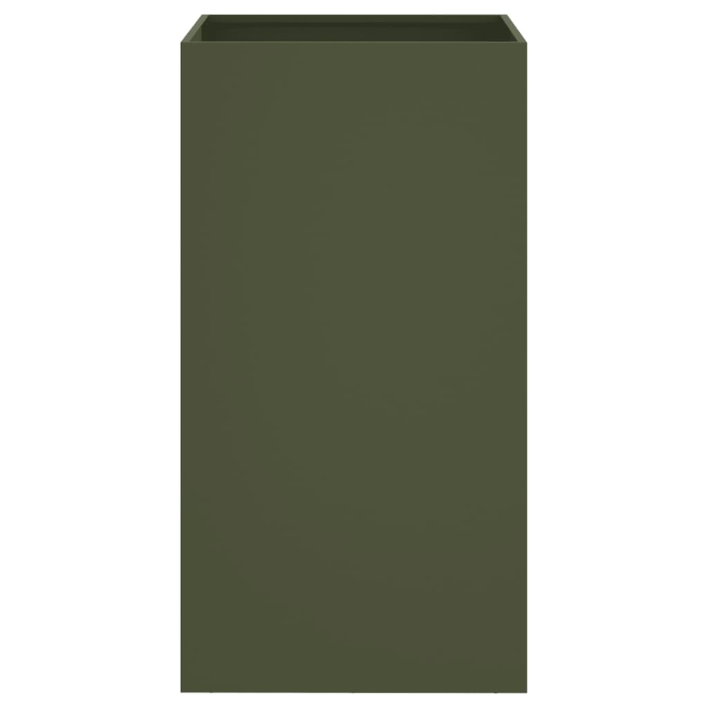 Fioriera Verde Oliva 42x38x75 cm in Acciaio