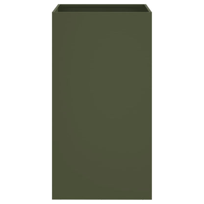 Fioriera Verde Oliva 42x38x75 cm in Acciaio