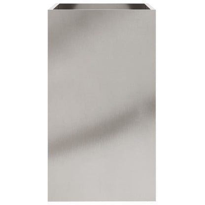 Fioriera Argento 42x38x75 cm in Acciaio Inox