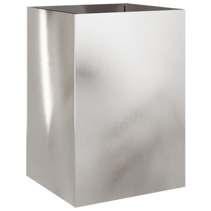Fioriera Argento 52x48x75 cm in Acciaio Inox