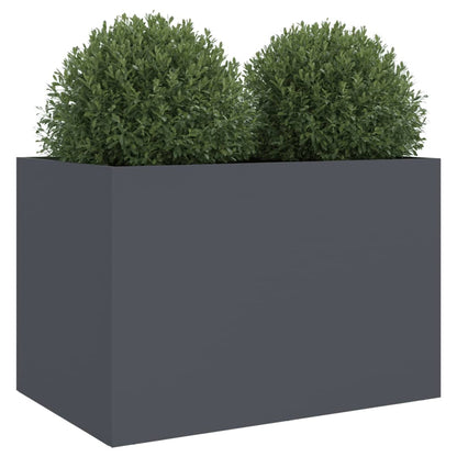 Fioriera Antracite 62x30x29 cm in Acciaio