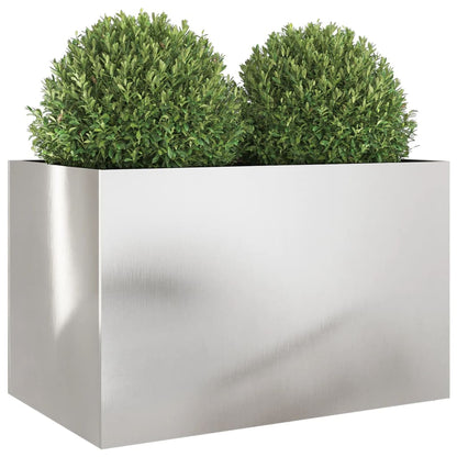 Fioriera Argento 62x40x39 cm in Acciaio Inox