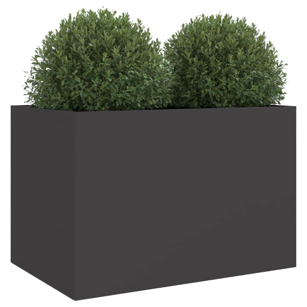 Fioriera Nera 62x47x46 cm in Acciaio