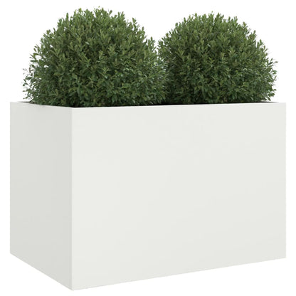 Fioriera Bianca 62x47x46 cm in Acciaio