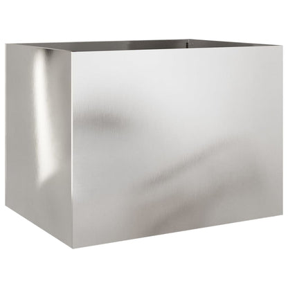 Fioriera Argento 62x47x46 cm in Acciaio Inox