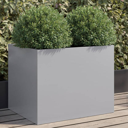 Fioriera Argento 62x47x46 cm in Acciaio Zincato
