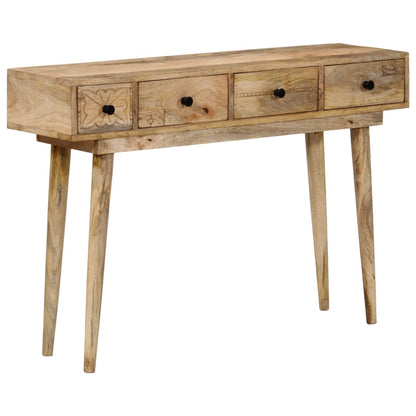 Tavolo Consolle 110x30x75 cm in Legno Massello di Mango