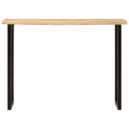 Tavolo Consolle Bordi Vivi 105x33x76 cm Legno Massello di Mango