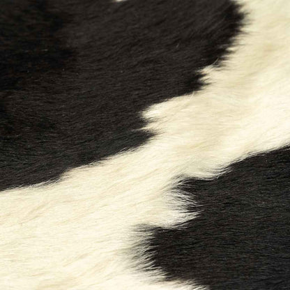 Tappeto in Vera Pelle Bovina Nero e Bianco 180x220 cm
