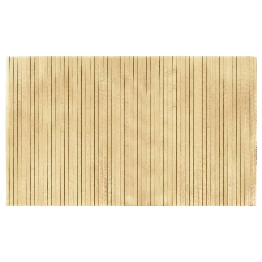 Tappeto Rettangolare Naturale Chiaro 60x100 cm in BambÃ¹