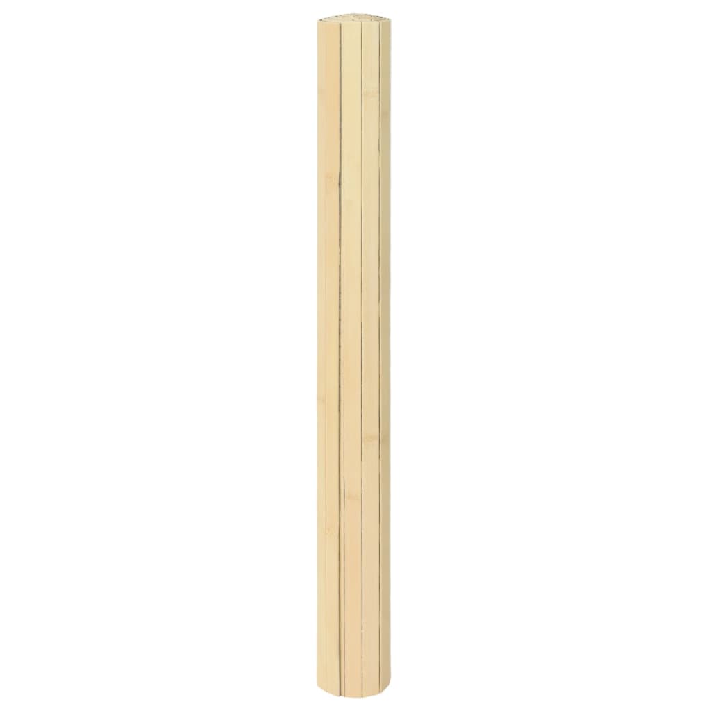 Tappeto Rettangolare Naturale Chiaro 60x100 cm in BambÃ¹