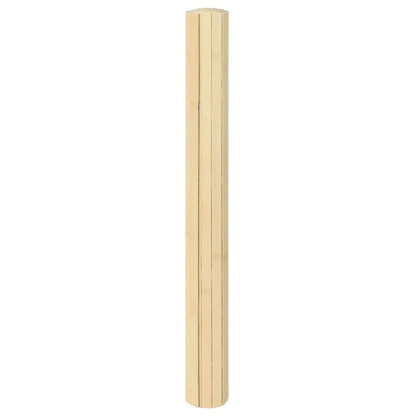 Tappeto Rettangolare Naturale Chiaro 60x100 cm in BambÃ¹