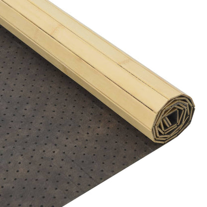 Tappeto Rettangolare Naturale Chiaro 60x100 cm in BambÃ¹