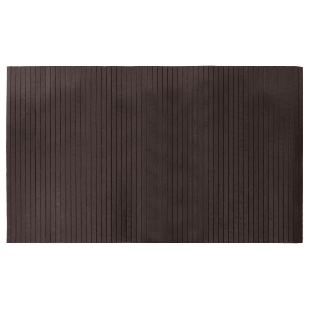 Tappeto Rettangolare Marrone Scuro 60x100 cm in BambÃ¹