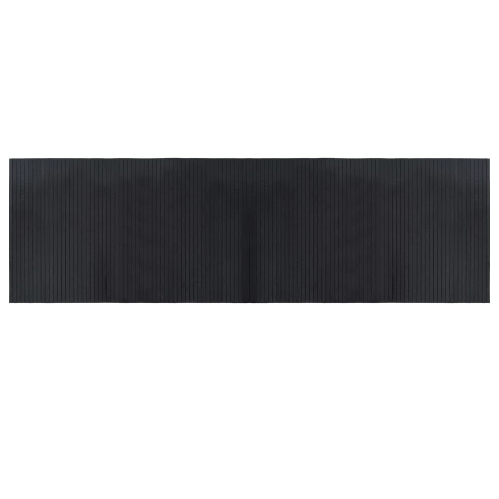 Tappeto Rettangolare Nero 60x200 cm in BambÃ¹