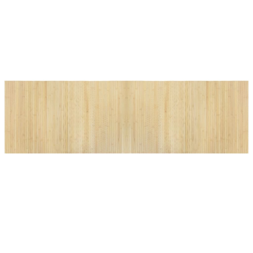 Tappeto Rettangolare Naturale Chiaro 60x200 cm in BambÃƒÂ¹