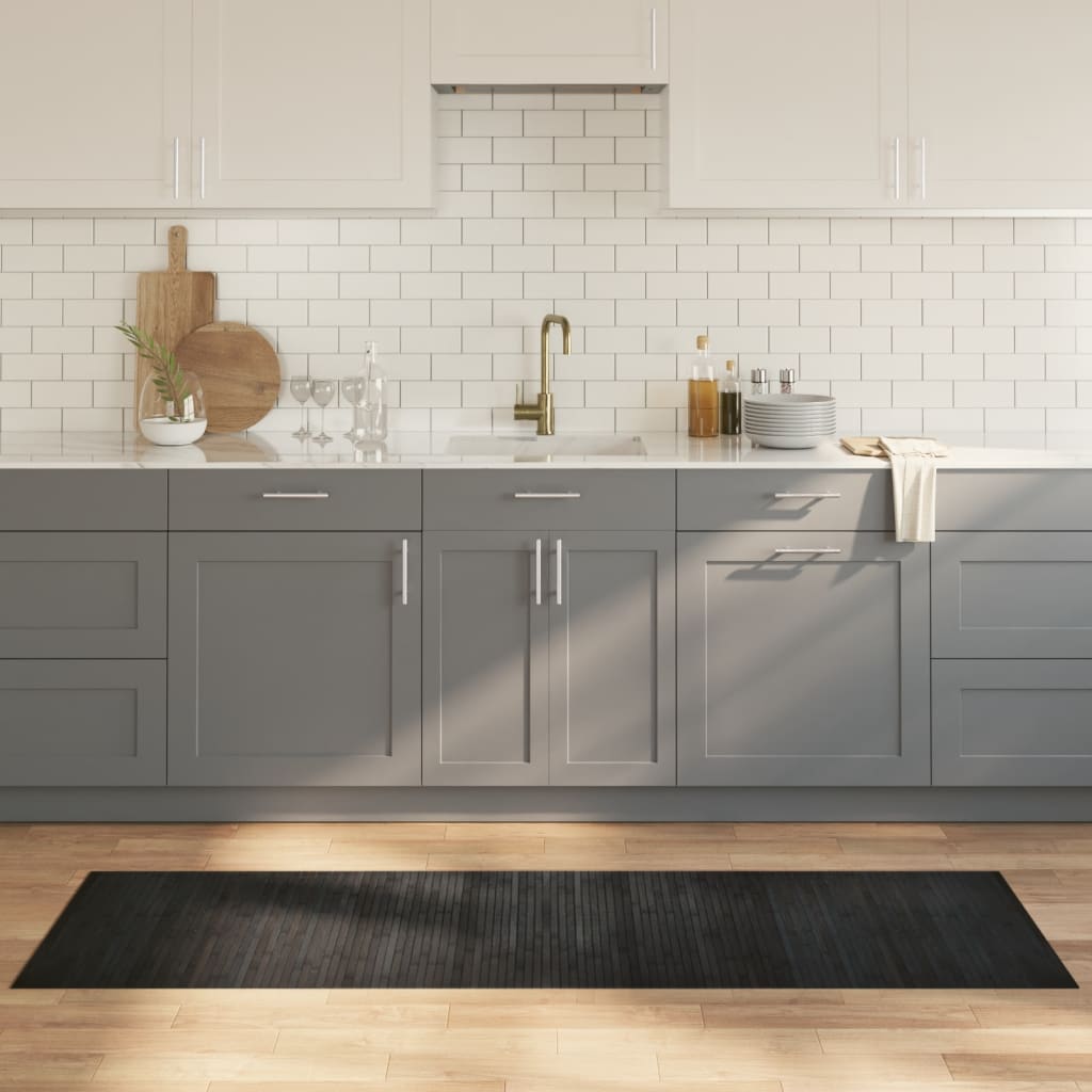 Tappeto Rettangolare Grigio 60x200 cm in BambÃ¹
