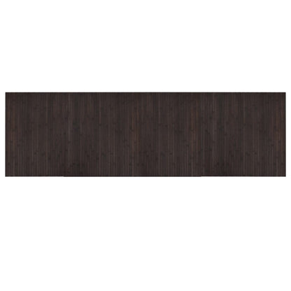 Tappeto Rettangolare Marrone Scuro 60x200 cm in BambÃ¹