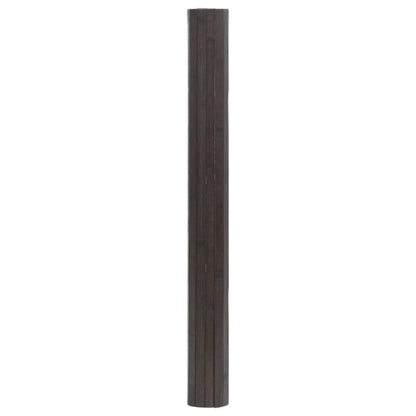 Tappeto Rettangolare Marrone Scuro 60x200 cm in BambÃ¹