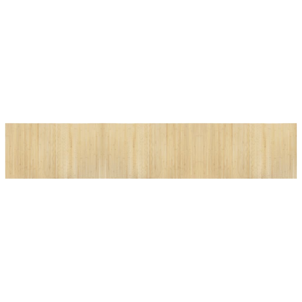 Tappeto Rettangolare Natura Chiaro 60x300 cm in BambÃƒÂ¹