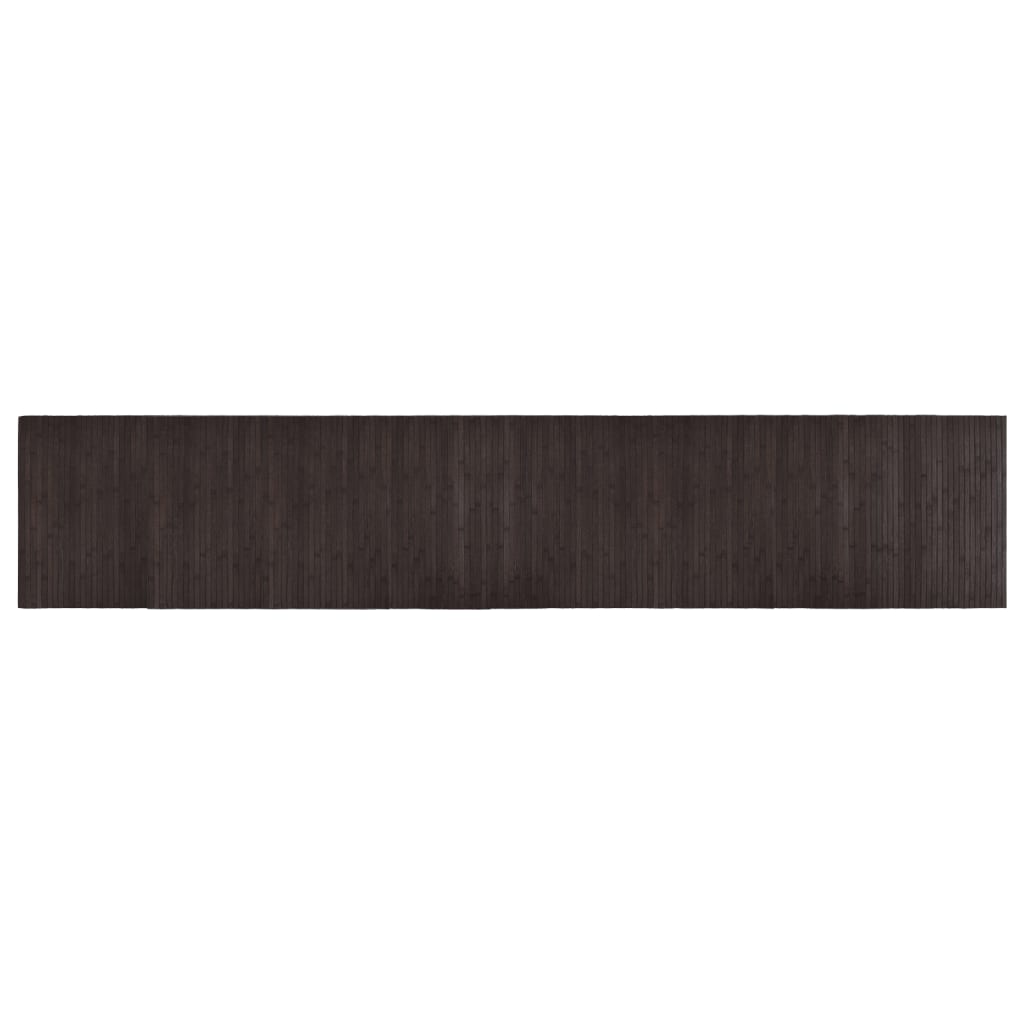 Tappeto Rettangolare Marrone Scuro 60x300 cm in BambÃ¹
