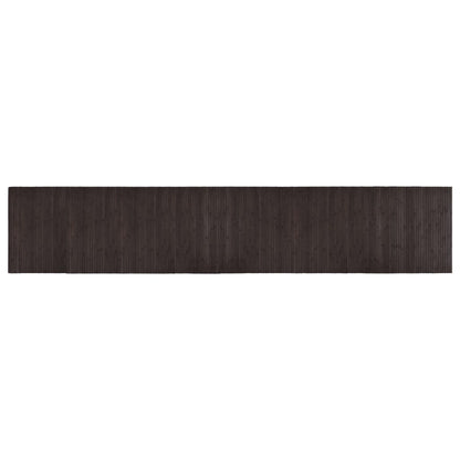 Tappeto Rettangolare Marrone Scuro 60x300 cm in BambÃ¹