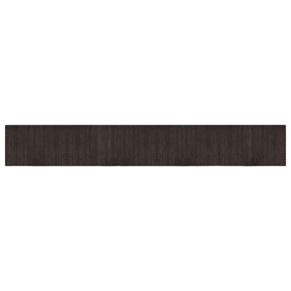 Tappeto Rettangolare Marrone Scuro 60x400 cm in BambÃ¹
