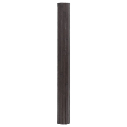 Tappeto Rettangolare Marrone Scuro 60x400 cm in BambÃ¹