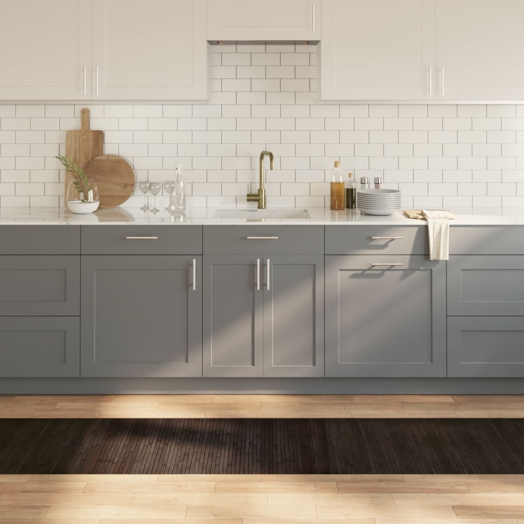 Tappeto Rettangolare Marrone Scuro 60x400 cm in BambÃ¹