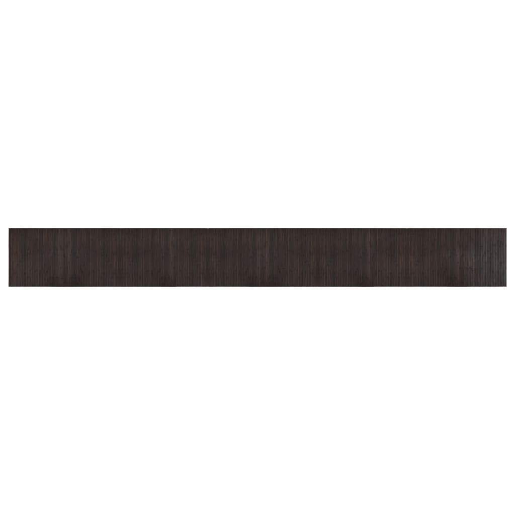 Tappeto Rettangolare Marrone Scuro 60x500 cm in BambÃ¹