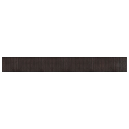 Tappeto Rettangolare Marrone Scuro 60x500 cm in BambÃ¹
