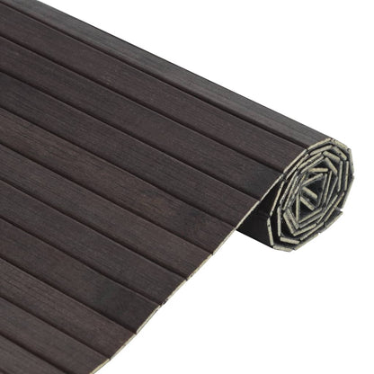 Tappeto Rettangolare Marrone Scuro 60x500 cm in BambÃ¹