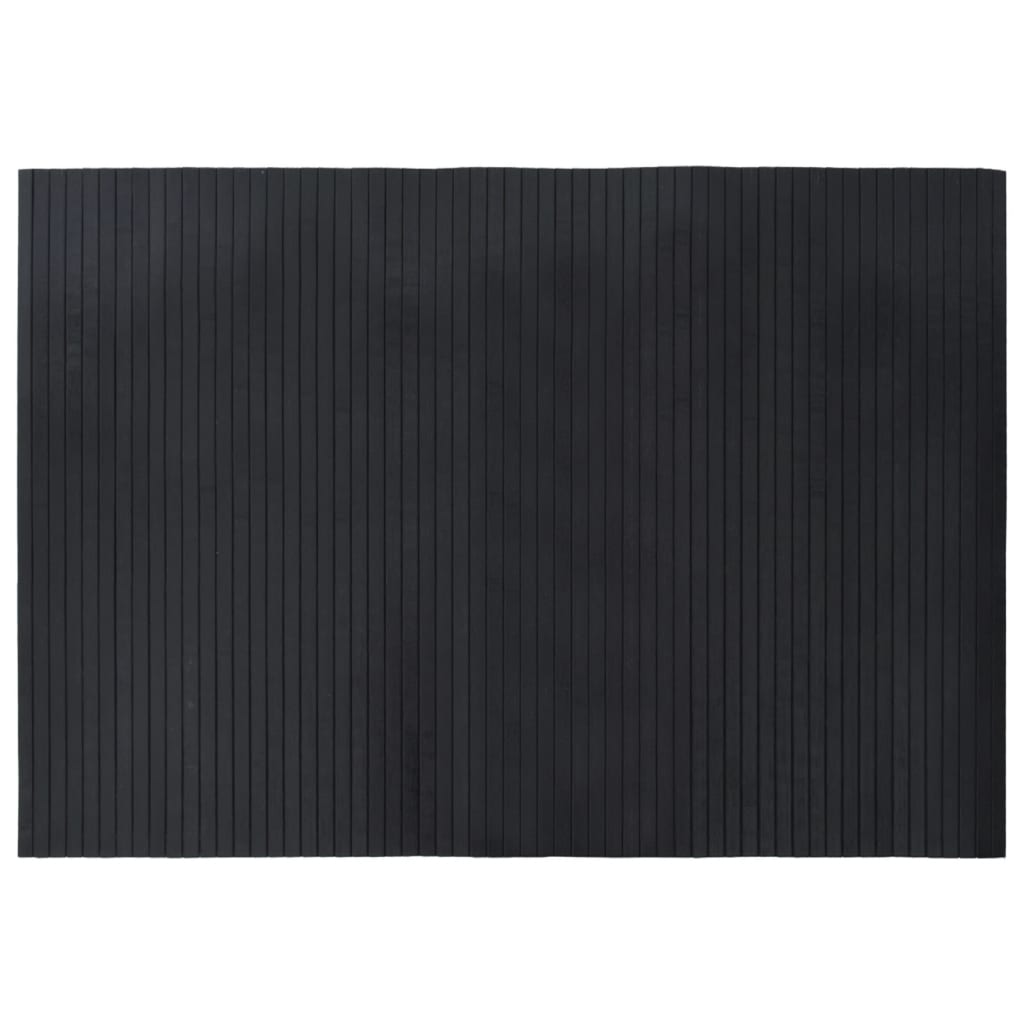 Tappeto Rettangolare Nero 70x100 cm in BambÃƒÂ¹