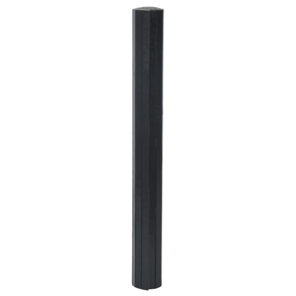 Tappeto Rettangolare Nero 70x200 cm in BambÃ¹