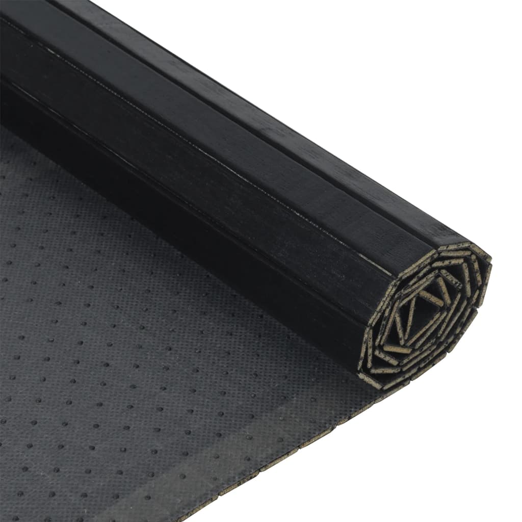 Tappeto Rettangolare Nero 70x200 cm in BambÃ¹