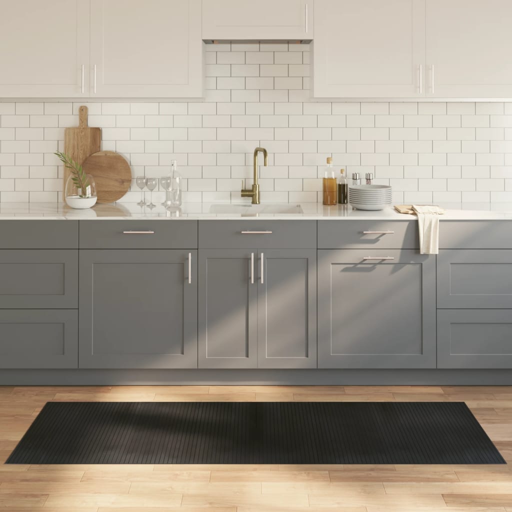 Tappeto Rettangolare Nero 70x200 cm in BambÃ¹