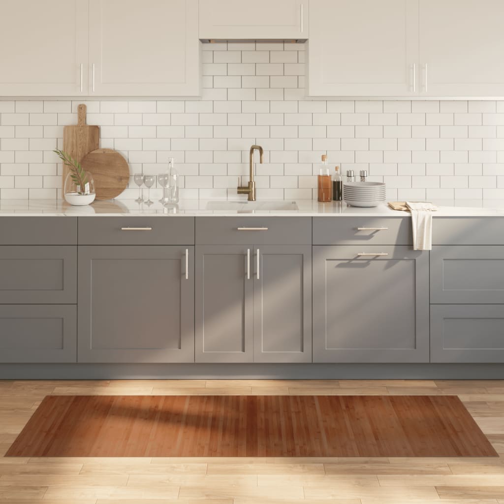 Tappeto Rettangolare Marrone 70x200 cm in BambÃ¹