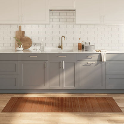 Tappeto Rettangolare Marrone 70x200 cm in BambÃ¹