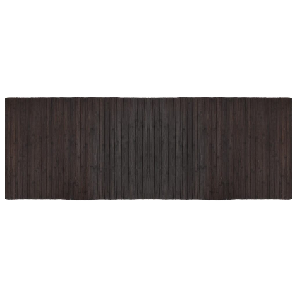 Tappeto Rettangolare Marrone Scuro 70x200 cm in BambÃ¹