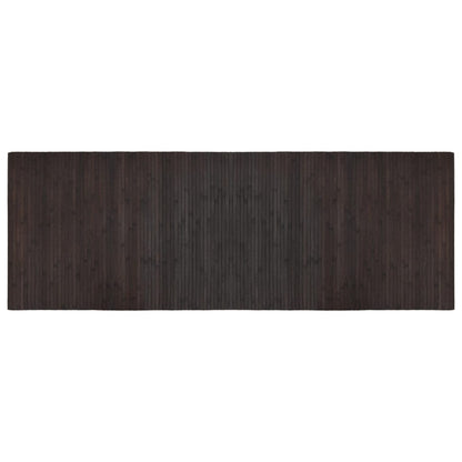 Tappeto Rettangolare Marrone Scuro 70x200 cm in BambÃ¹