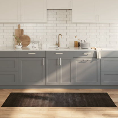 Tappeto Rettangolare Marrone Scuro 70x200 cm in BambÃ¹