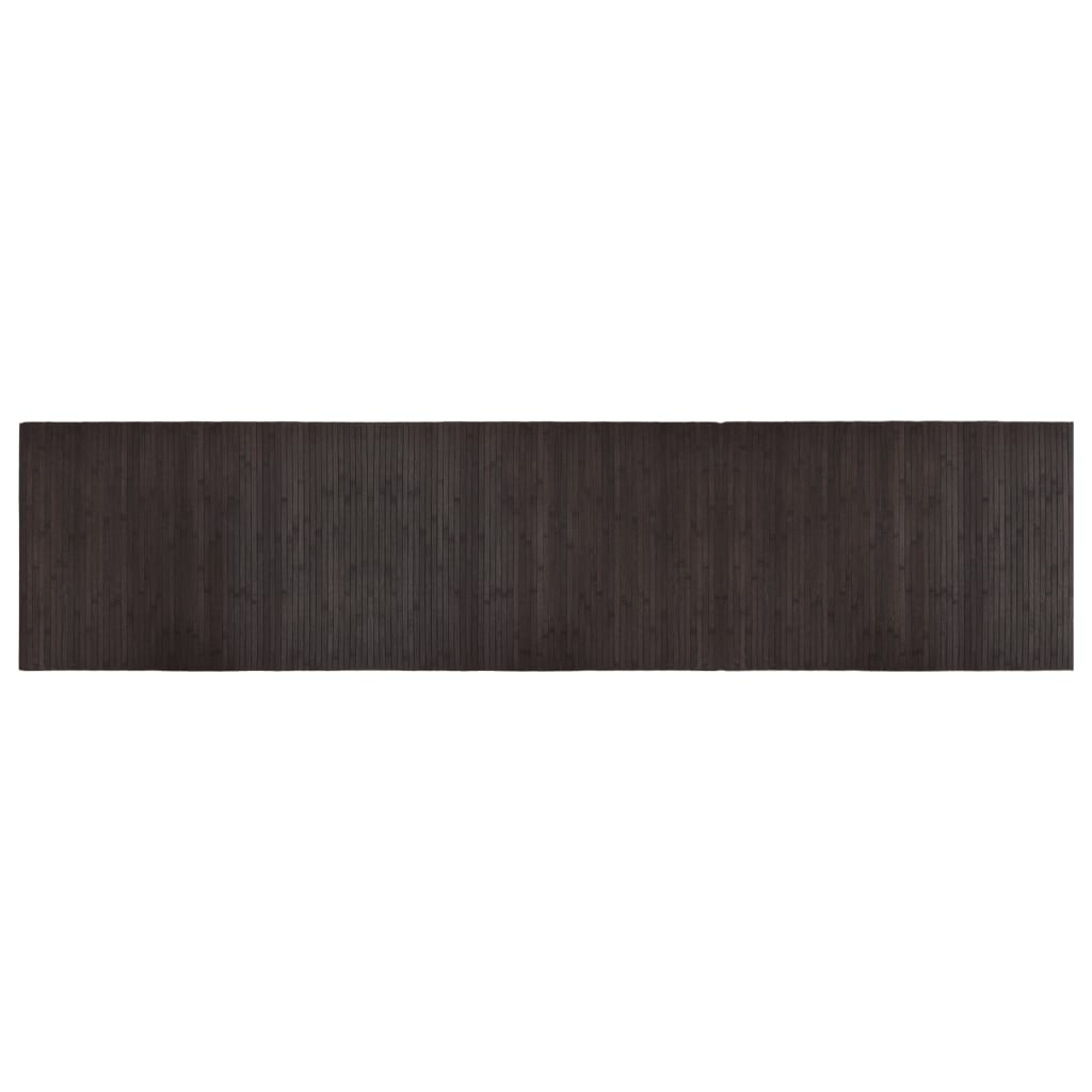 Tappeto Rettangolare Marrone Scuro 70x300 cm in BambÃ¹