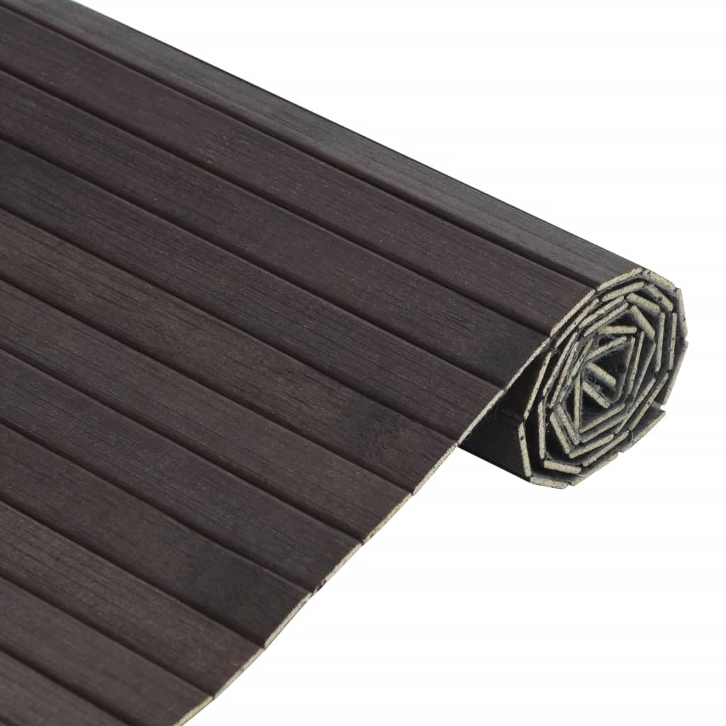 Tappeto Rettangolare Marrone Scuro 70x300 cm in BambÃ¹