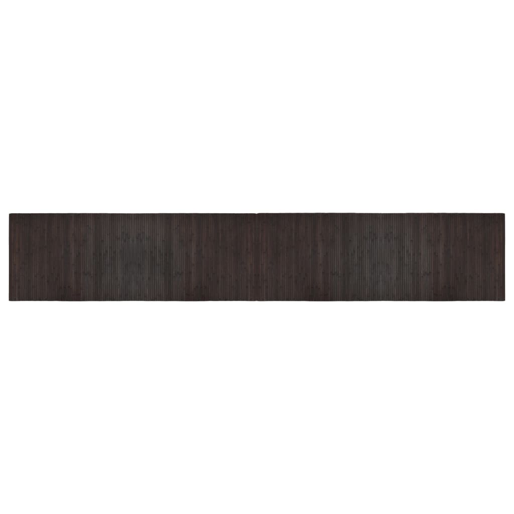 Tappeto Rettangolare Marrone Scuro 70x400 cm in BambÃ¹