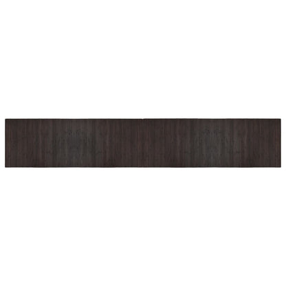 Tappeto Rettangolare Marrone Scuro 70x400 cm in BambÃ¹